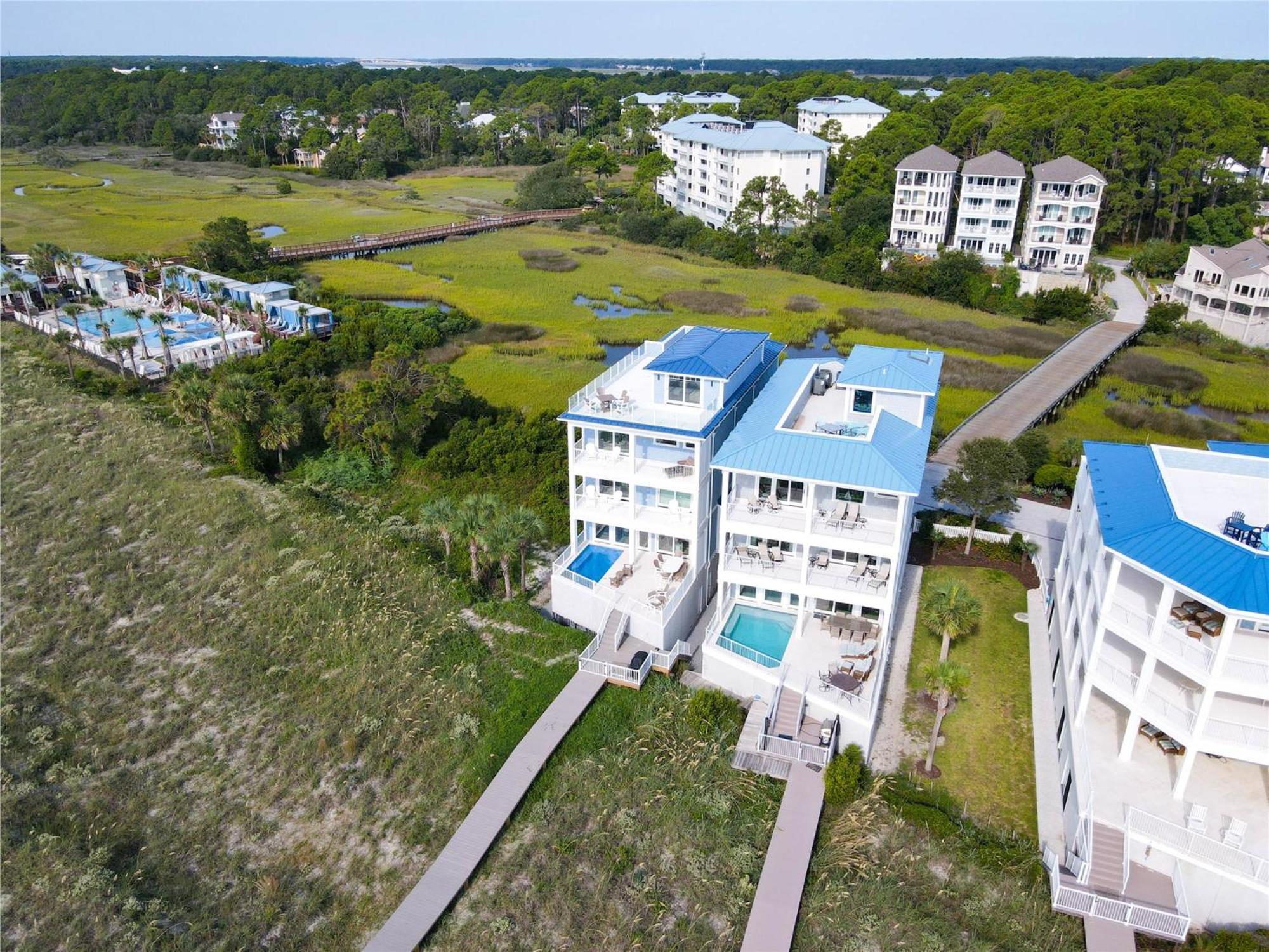 8 Terra Bella Trace- Oceanfront, 6 Primary Rooms, Pool, Roof Top, Free Activities Included Hilton Head Island Exterior foto